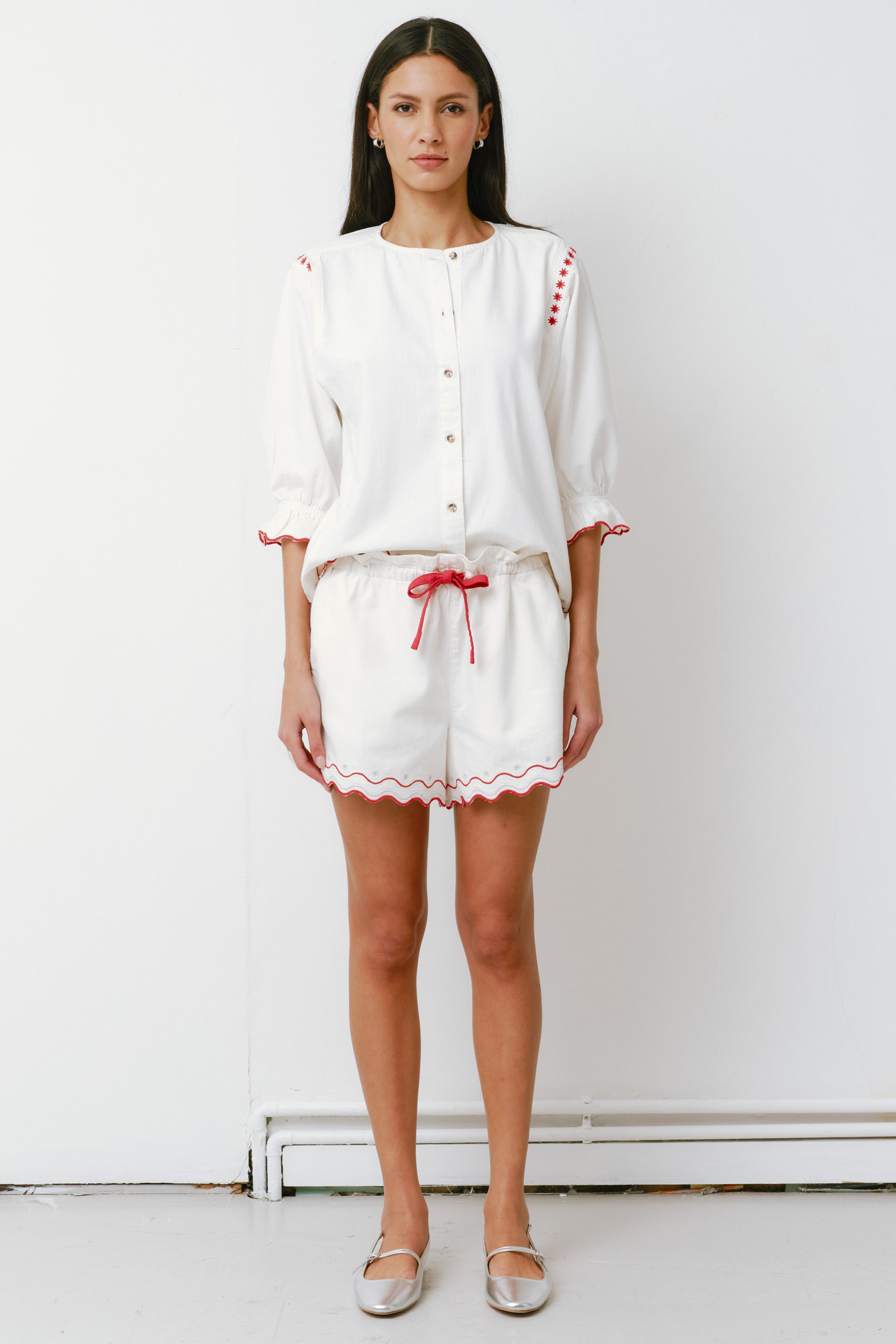 Nina Short in White