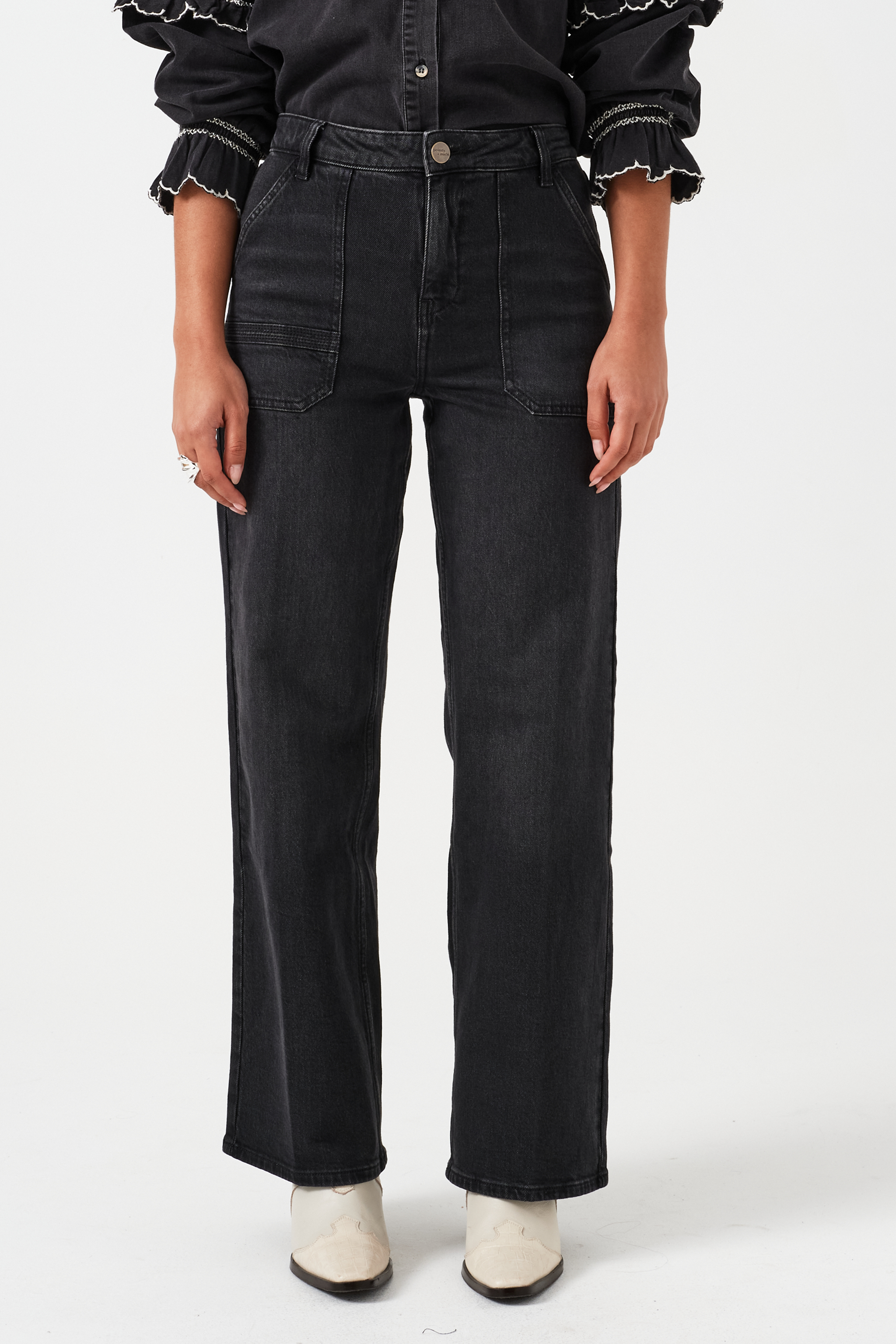 Elodie Full Length Jean in Vintage Black - seventy + mochi