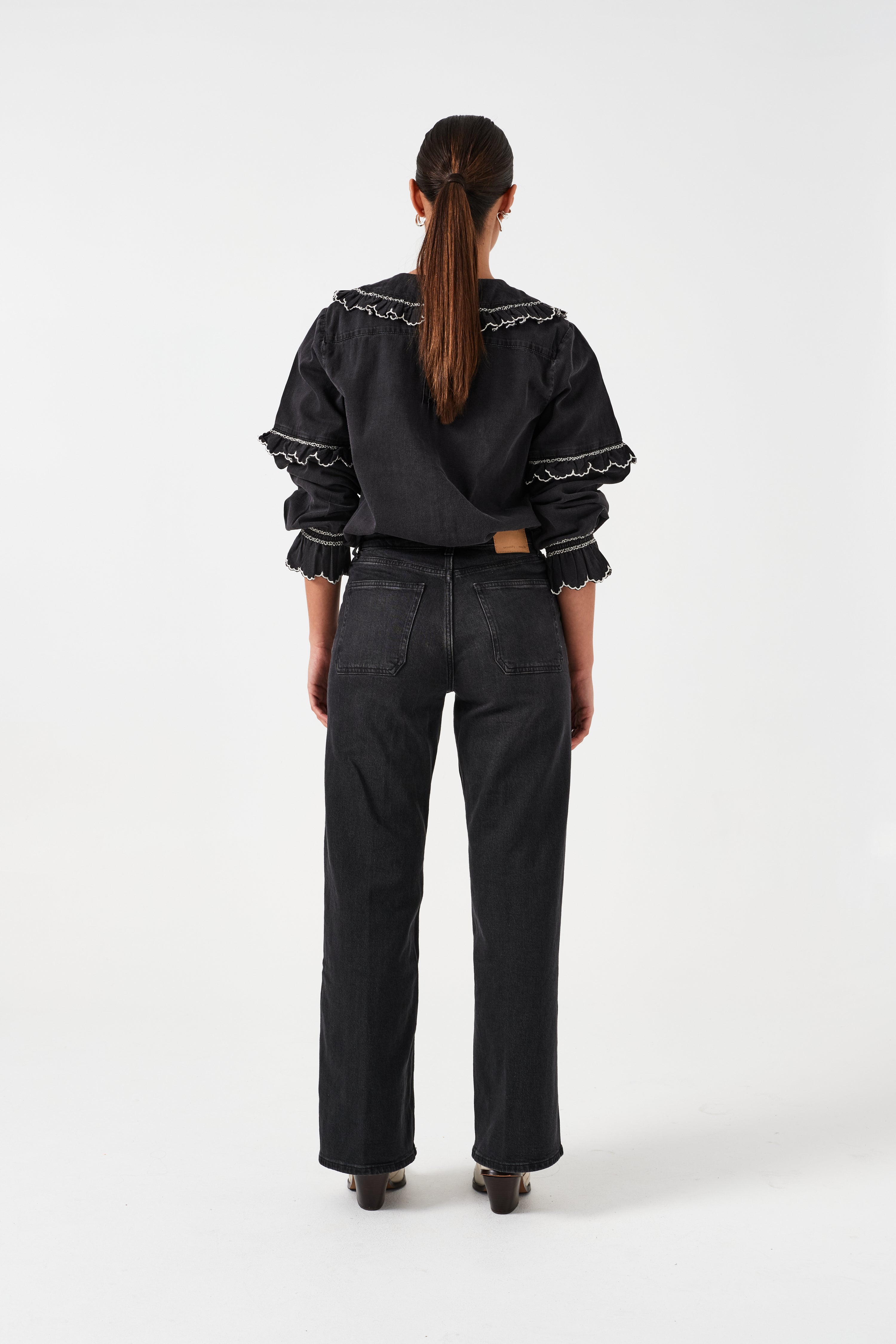 Elodie Full Length Jean in Vintage Black - seventy + mochi