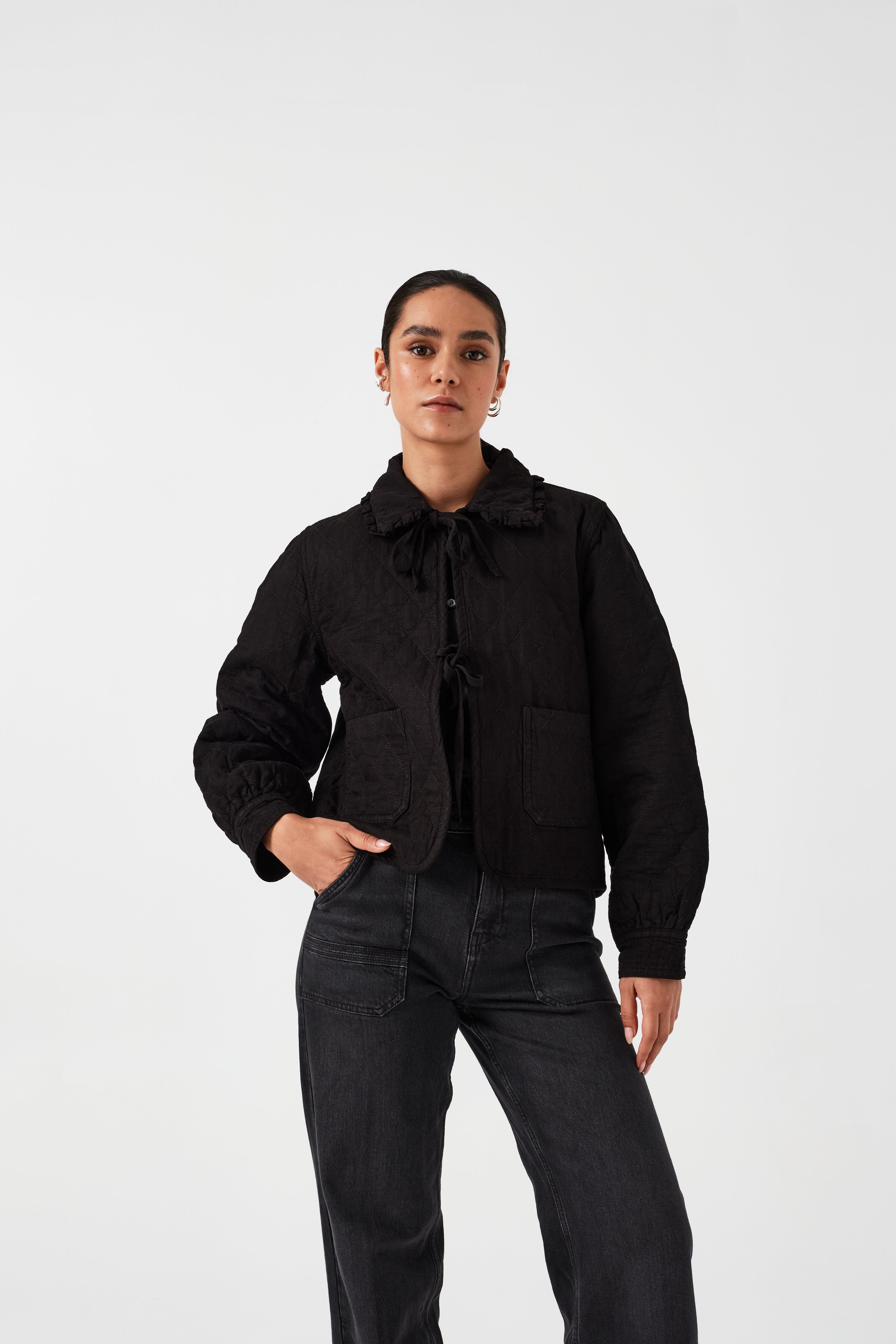 Heidi Jacket in Black - seventy + mochi