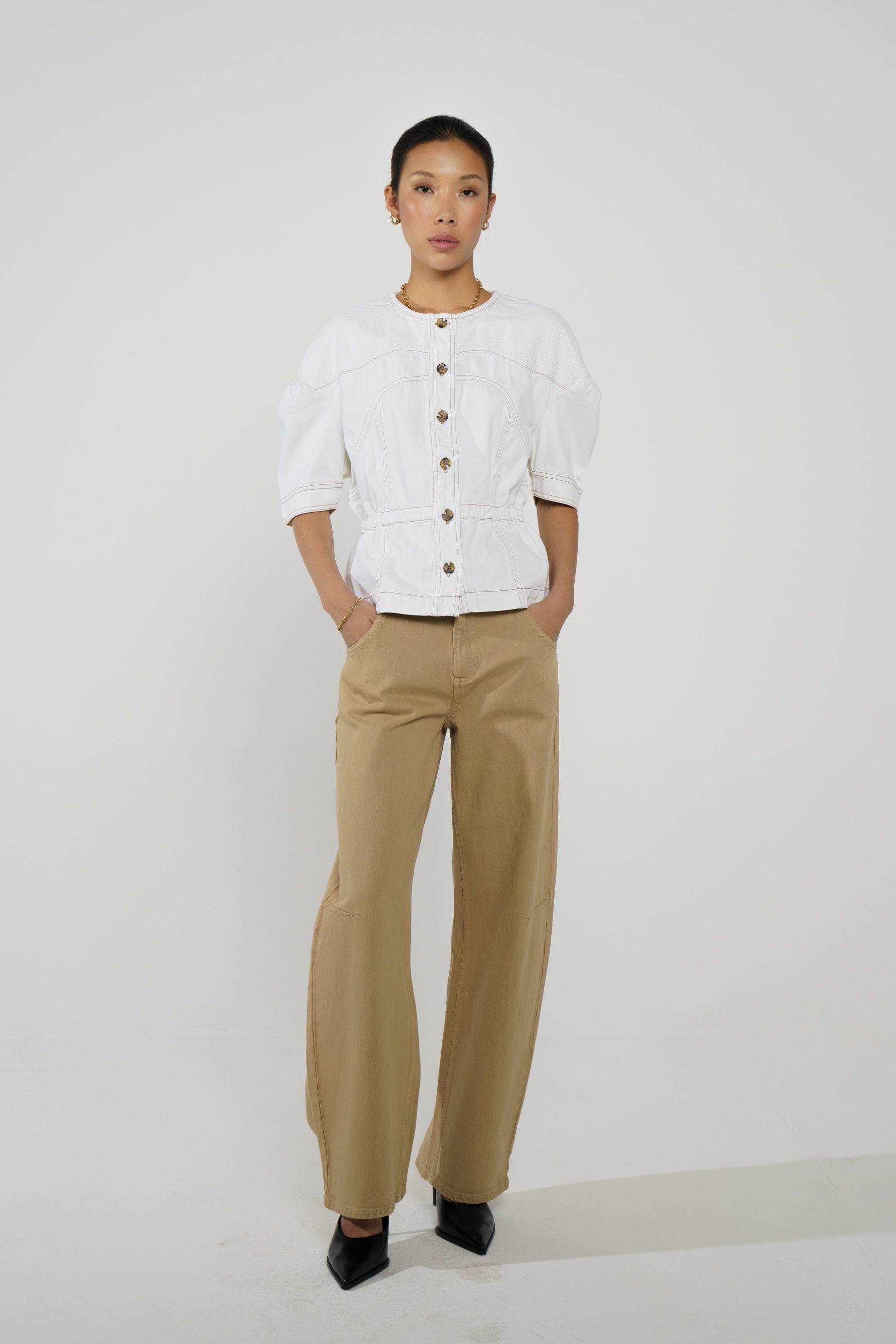 Zaha Top in White - seventy + mochi