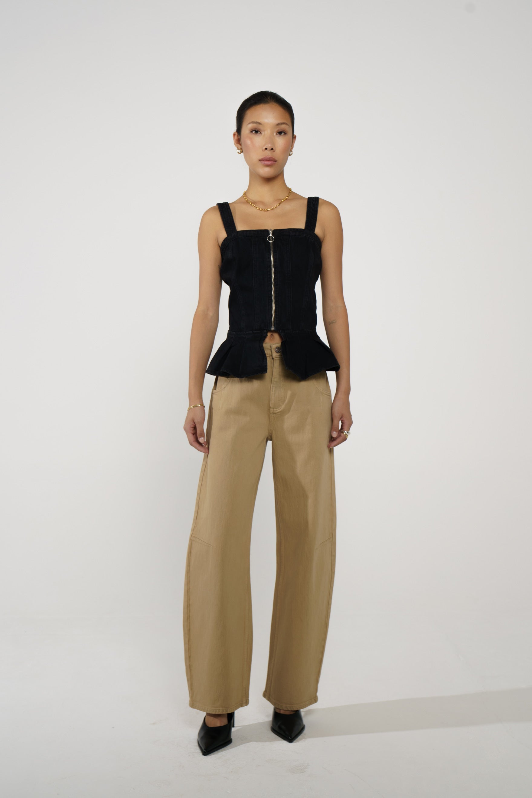 Mila Peplum Top in Fairbanks - seventy + mochi