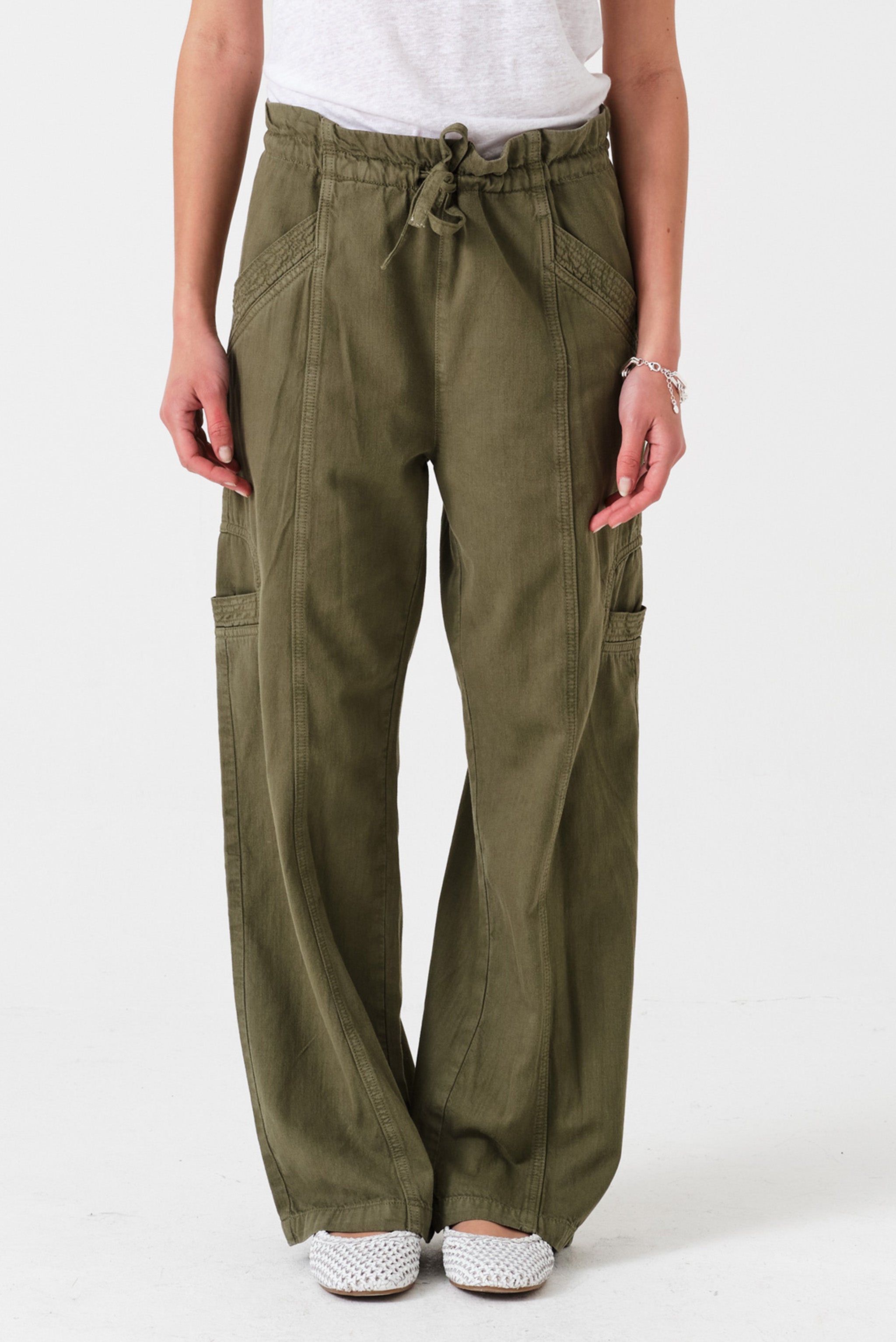 Juno Pant in Khaki - seventy + mochi