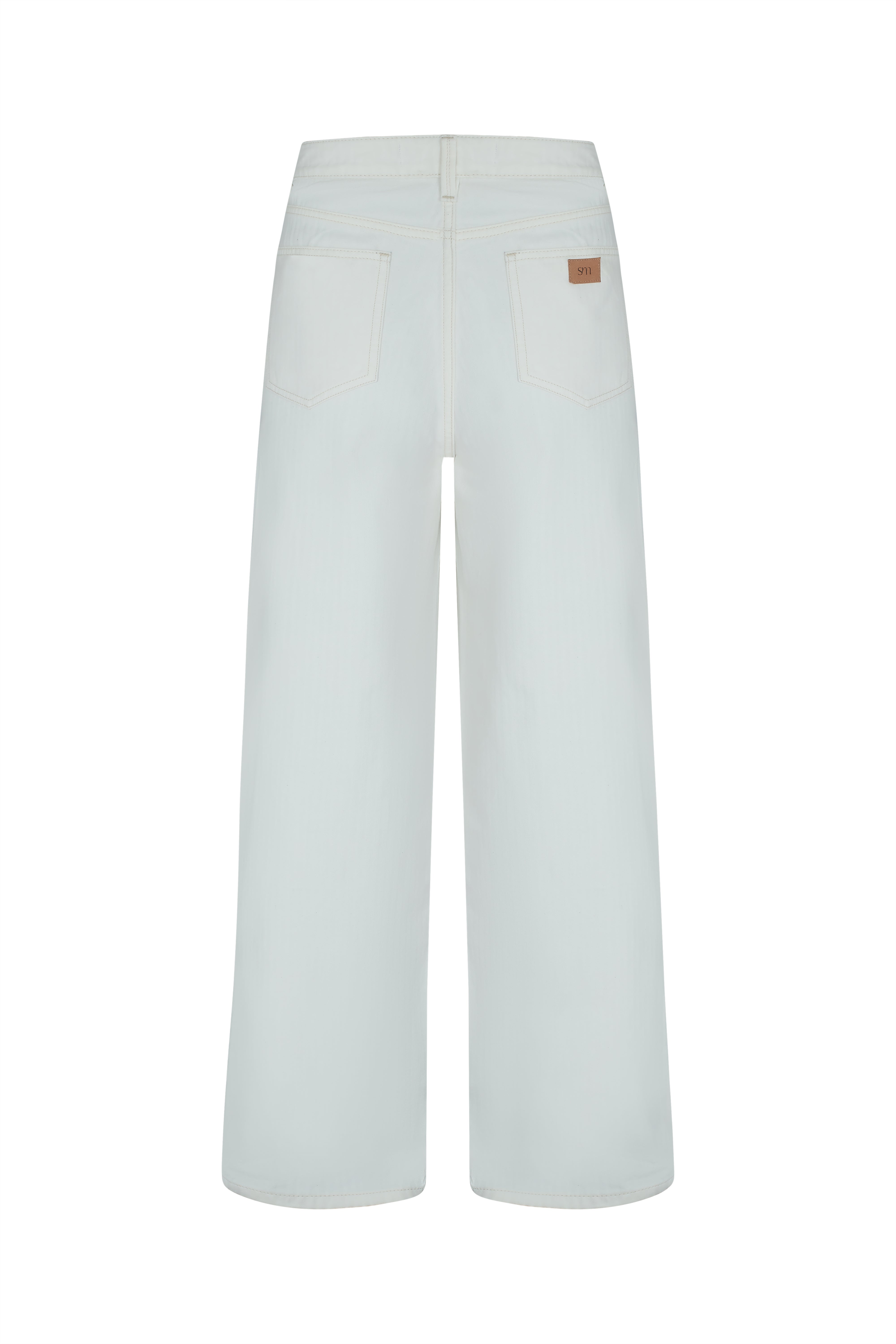 Blake Low Rise Jean in Herringbone Ecru - seventy + mochi