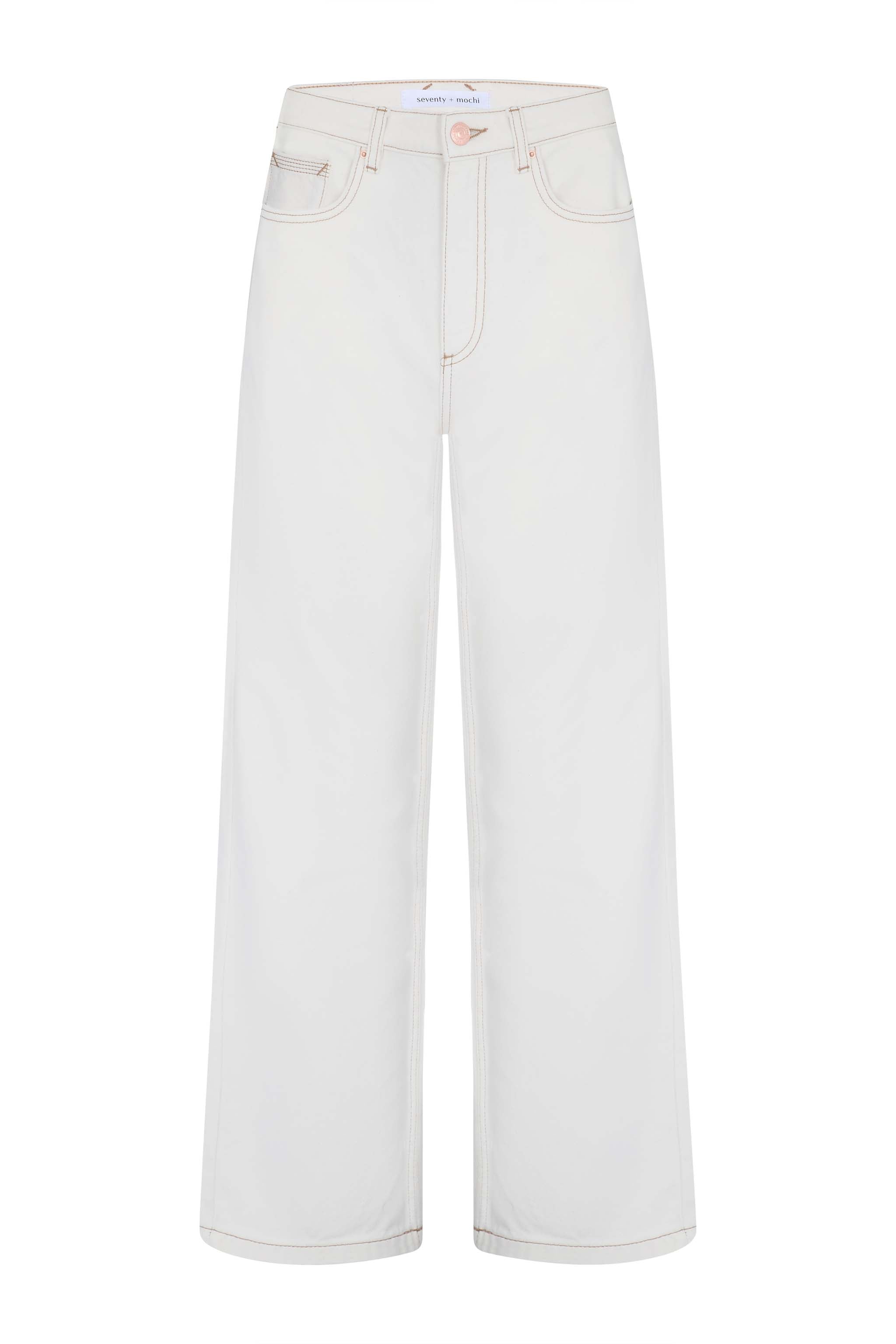 Cara Straight Leg Jean in Ecru