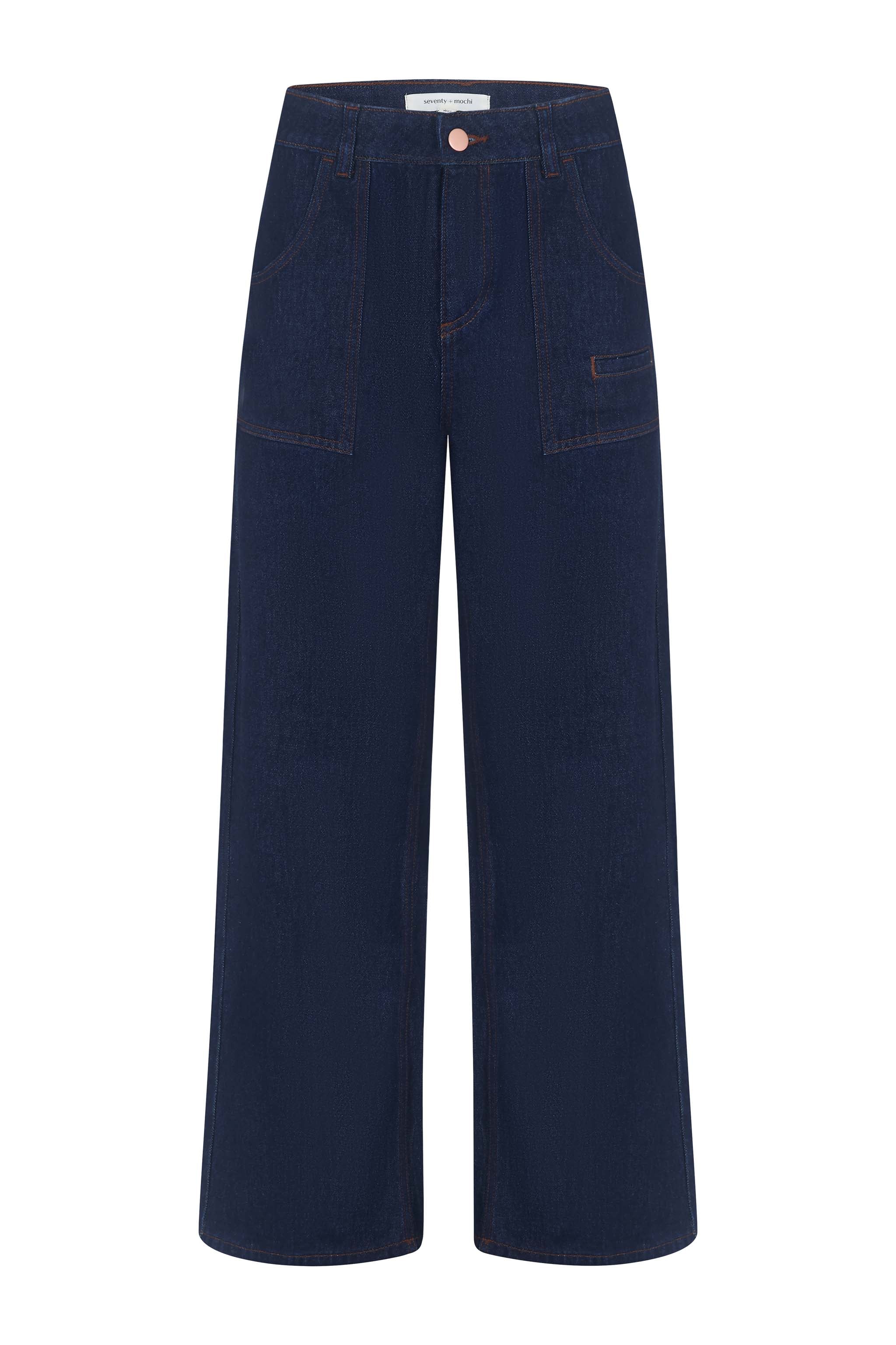 Eden Wide Leg Jean in Blue Moon