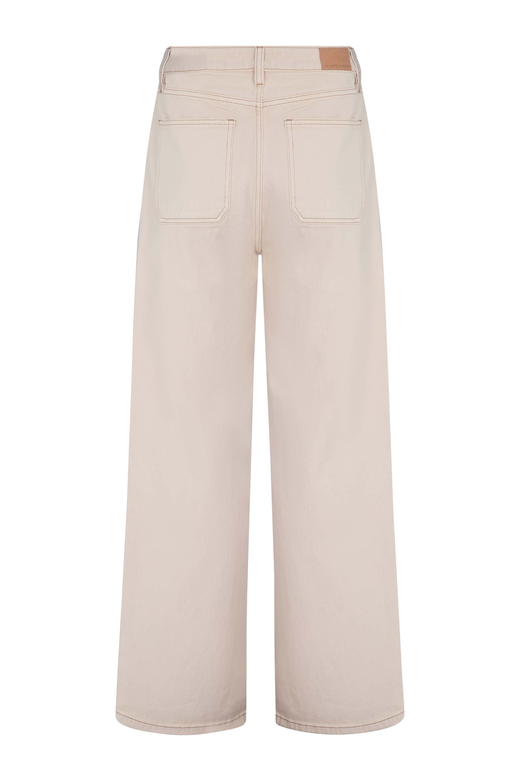 Eden Wide Leg Jean in Pebble