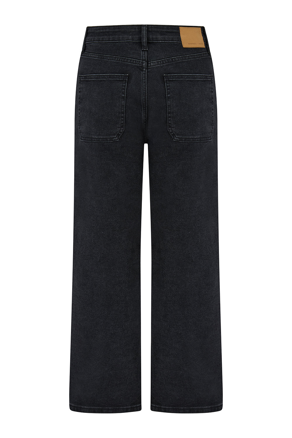 Elodie Cropped Jean in Black Denim