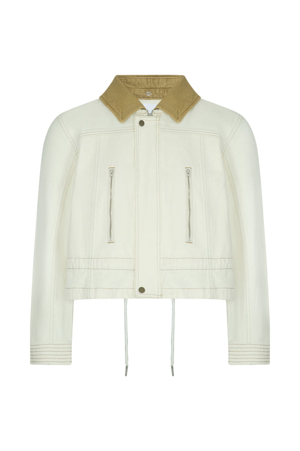 Fai Jacket In Ecru - seventy + mochi