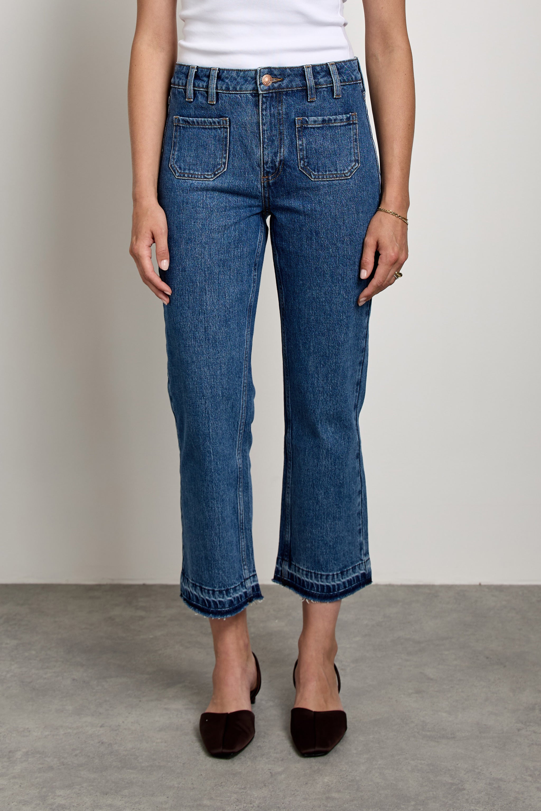 Gigi Kick Flare Jean in Napa - seventy + mochi
