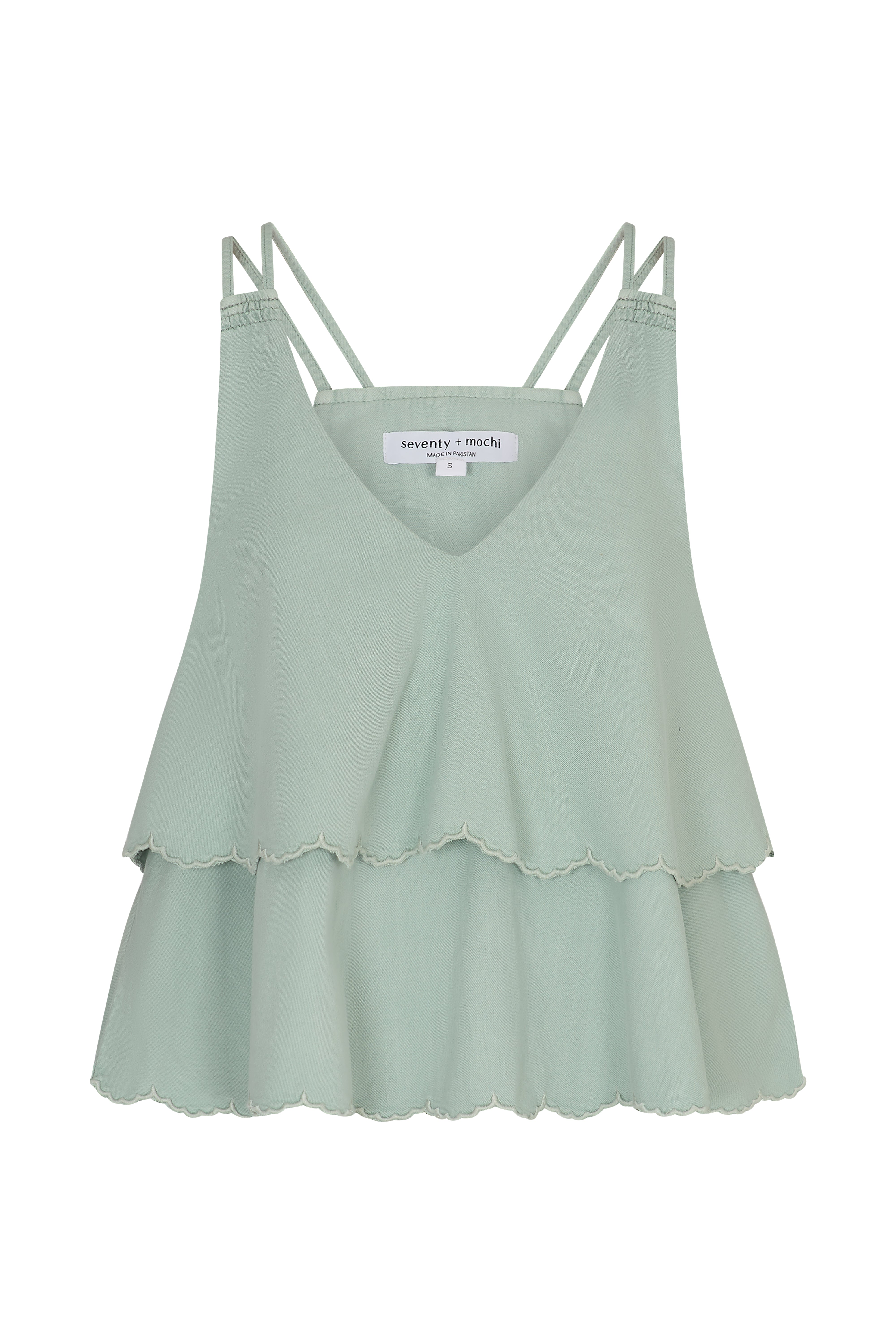 Gilly Vest In Sage - seventy + mochi
