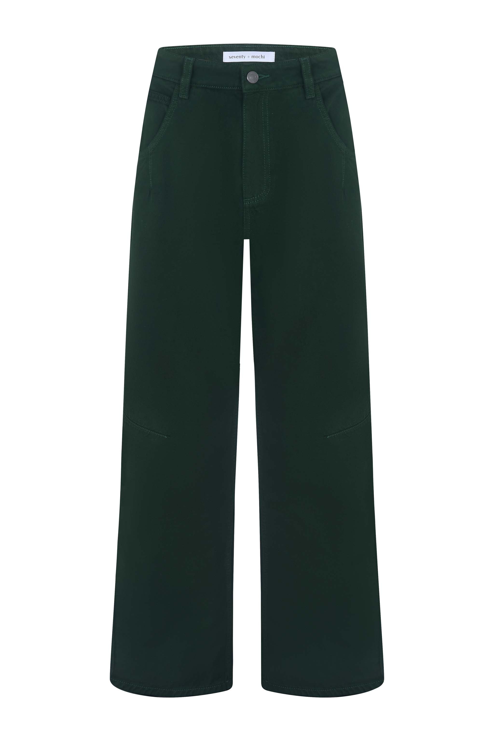 Nina Barrel Leg Jean in Dark Pine