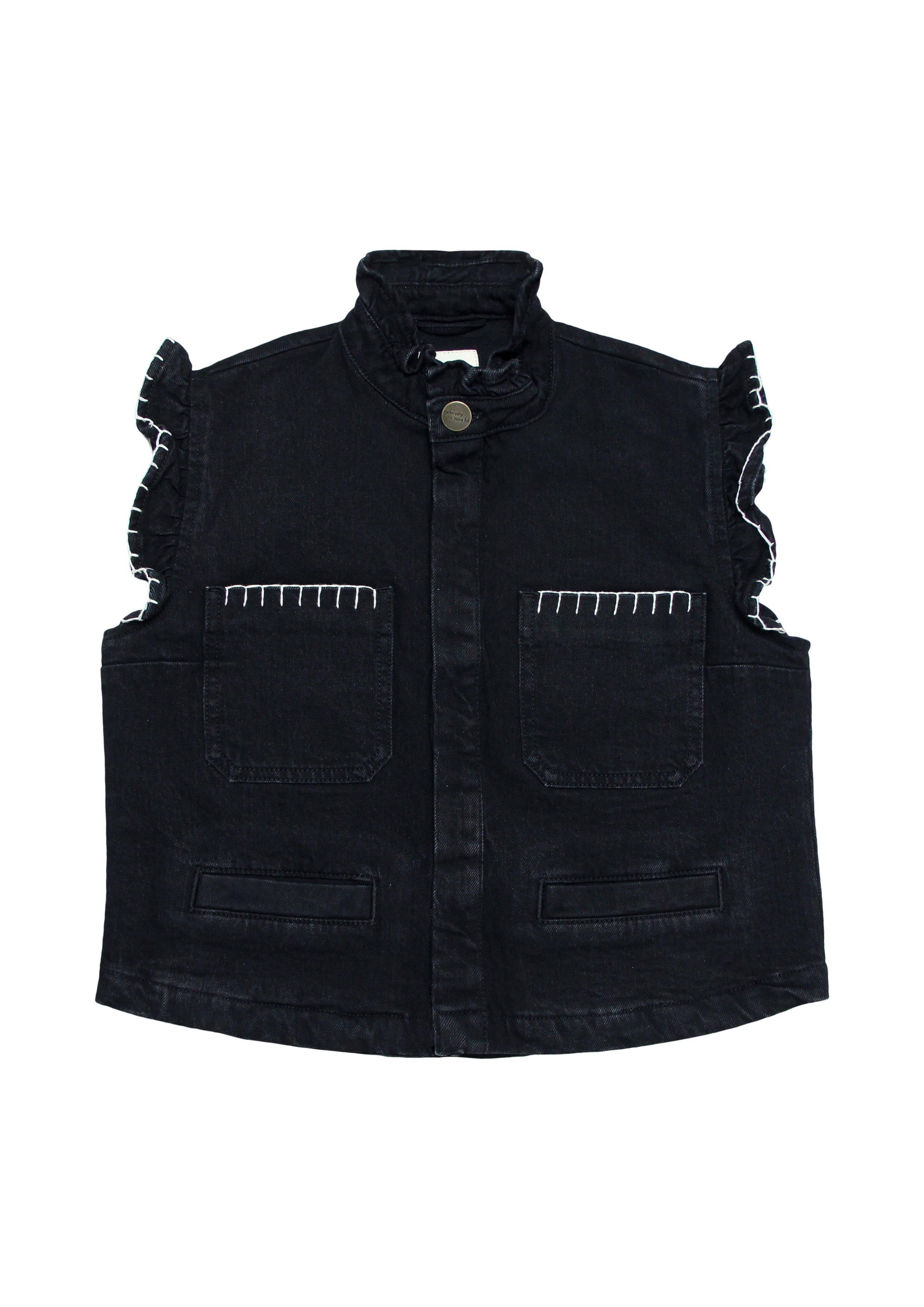 Pablo Waistcoat in Vintage Black - seventy + mochi