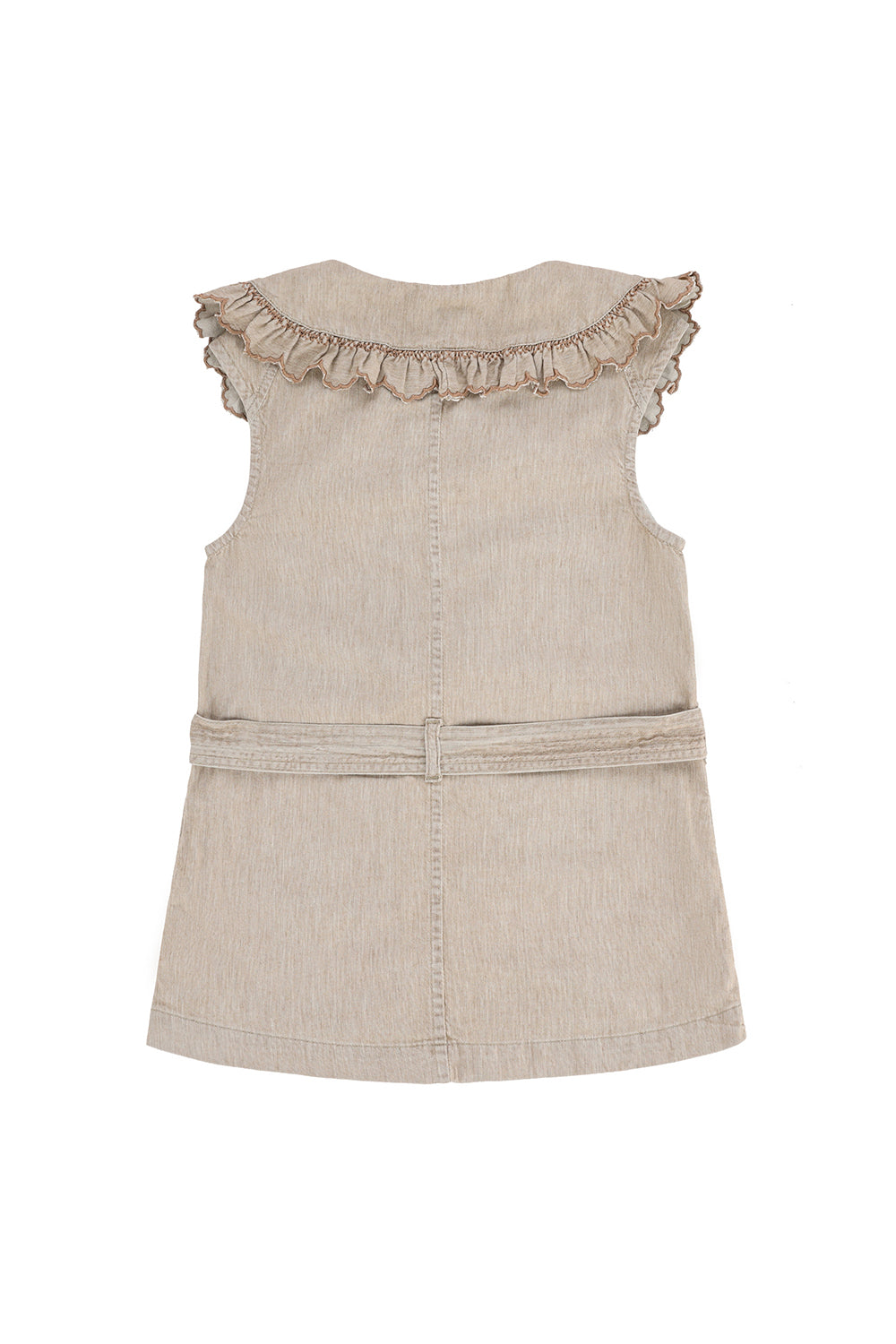 Phoebe Waistcoat in Sand Linen