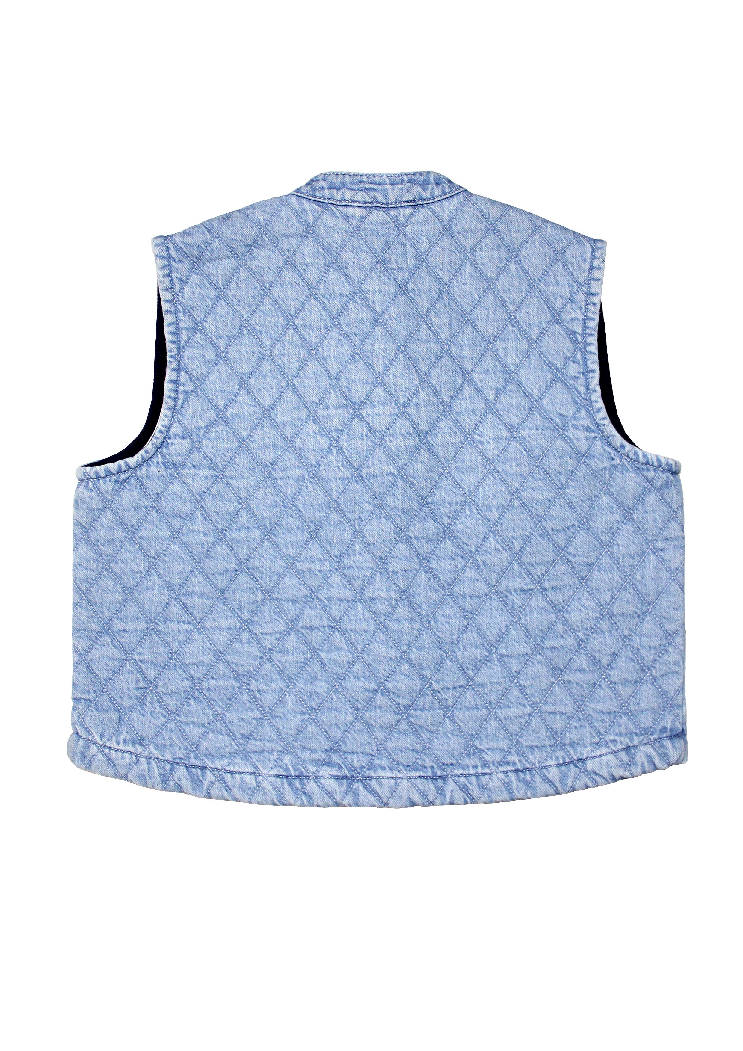 Quilted Pablo Waistcoat in Summer Sky