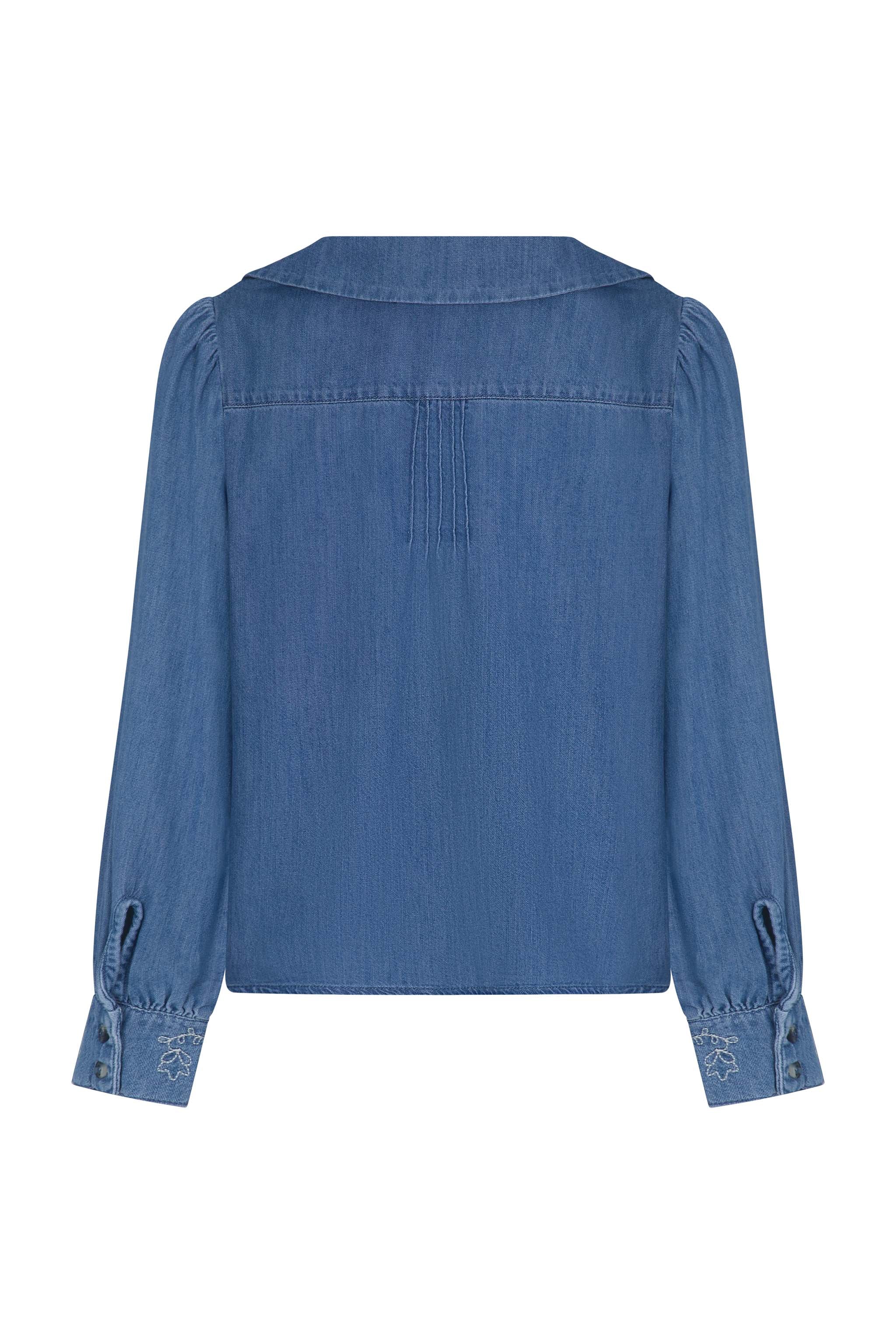 Tania Collared Blouse in Napa