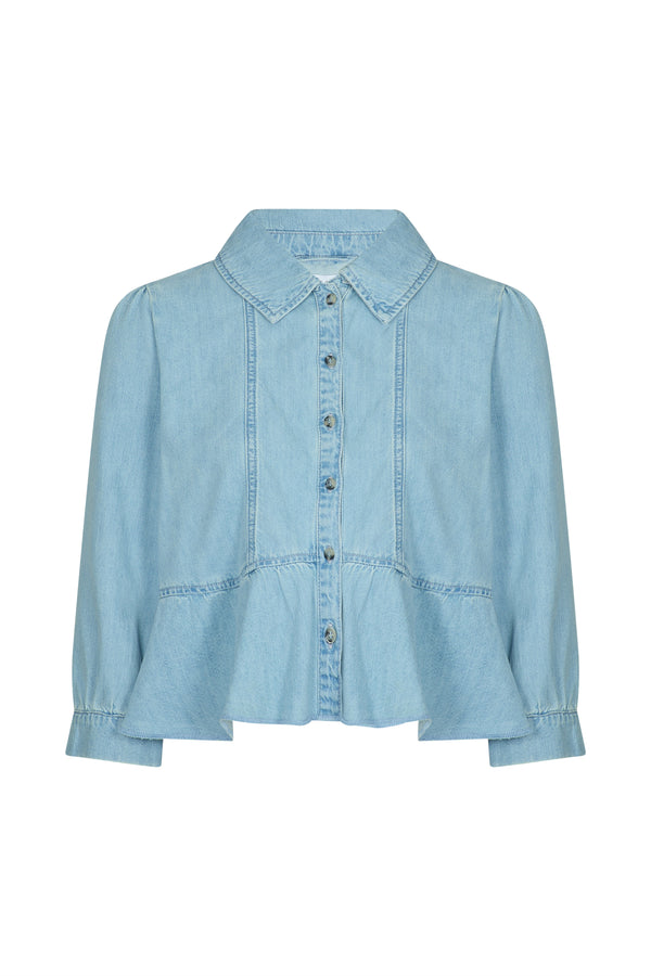 Tate Blouse In Summer Sky - seventy + mochi