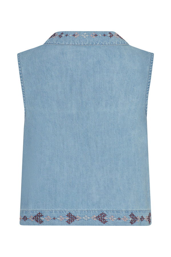 Tobi Tank Top In Summer Sky - seventy + mochi