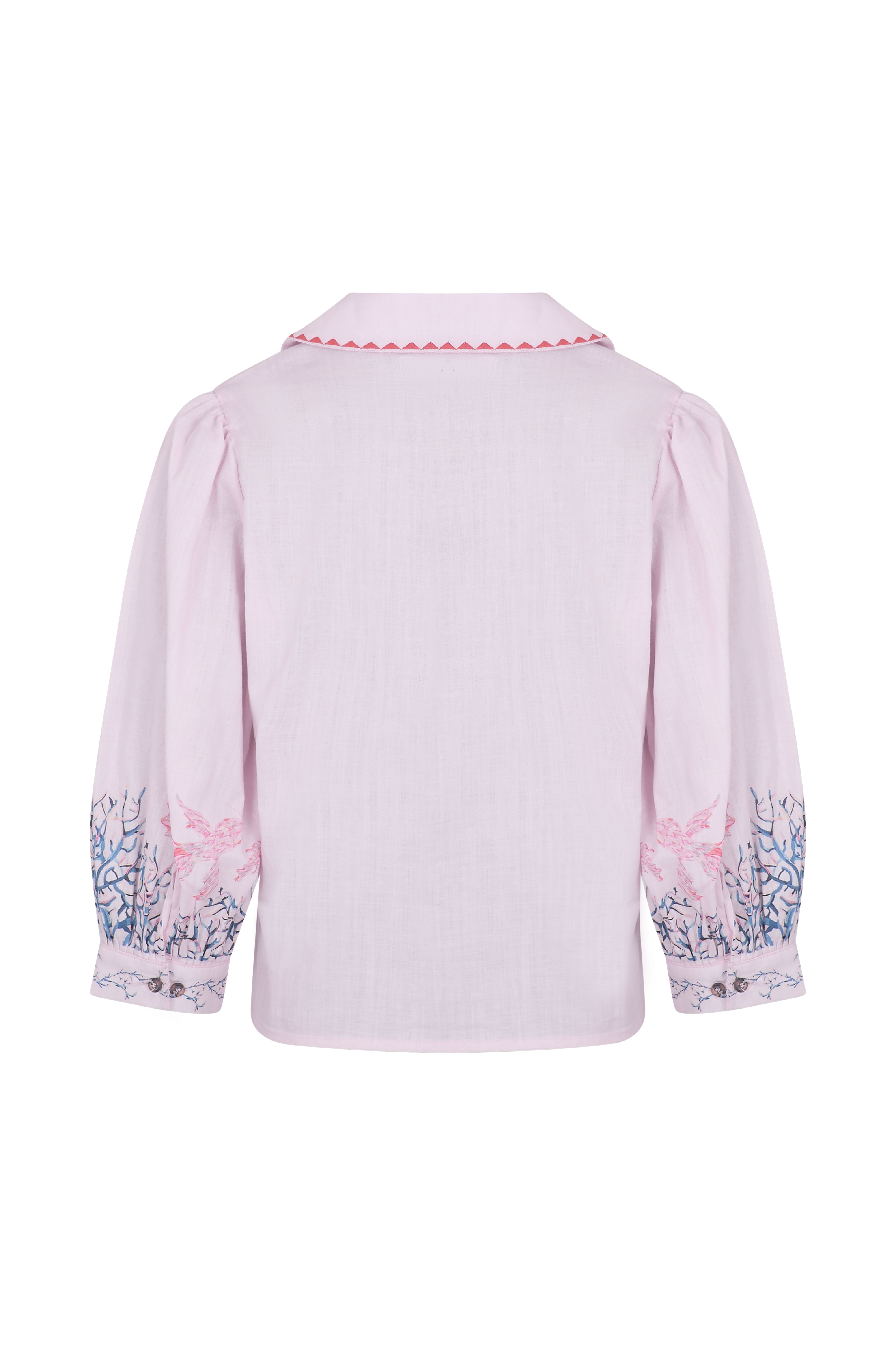 Zena Blouse in Indigo Coral