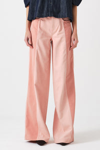 Bay Wide Leg Jean Two Tone in Powder Pink