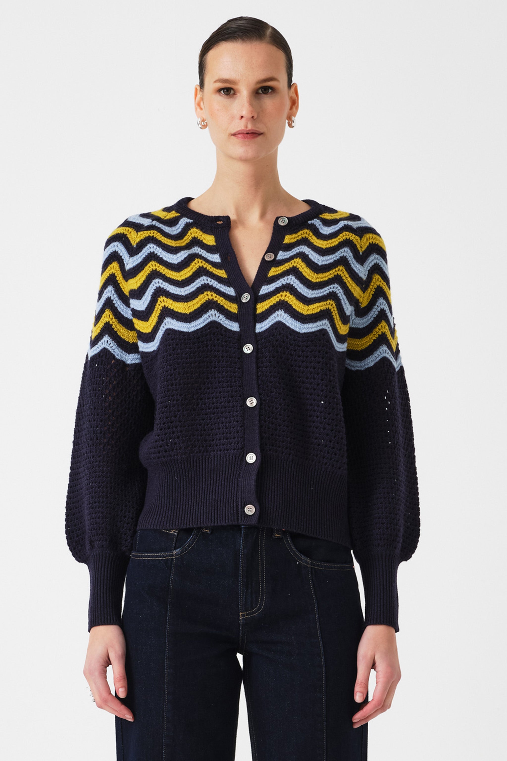 Bennie Cardigan in Navy
