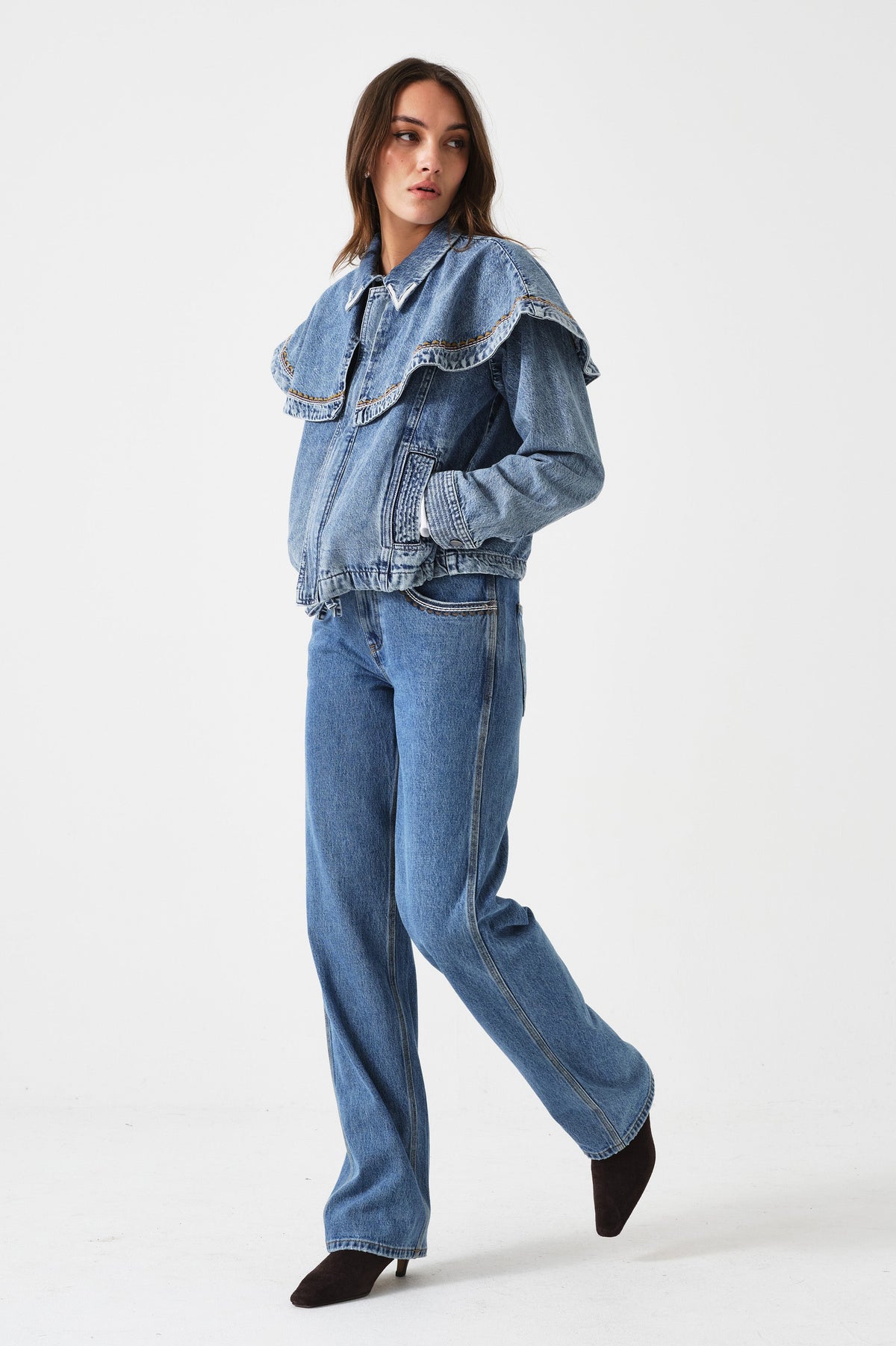 Cara Straight Leg Jean in Rodeo - seventy + mochi