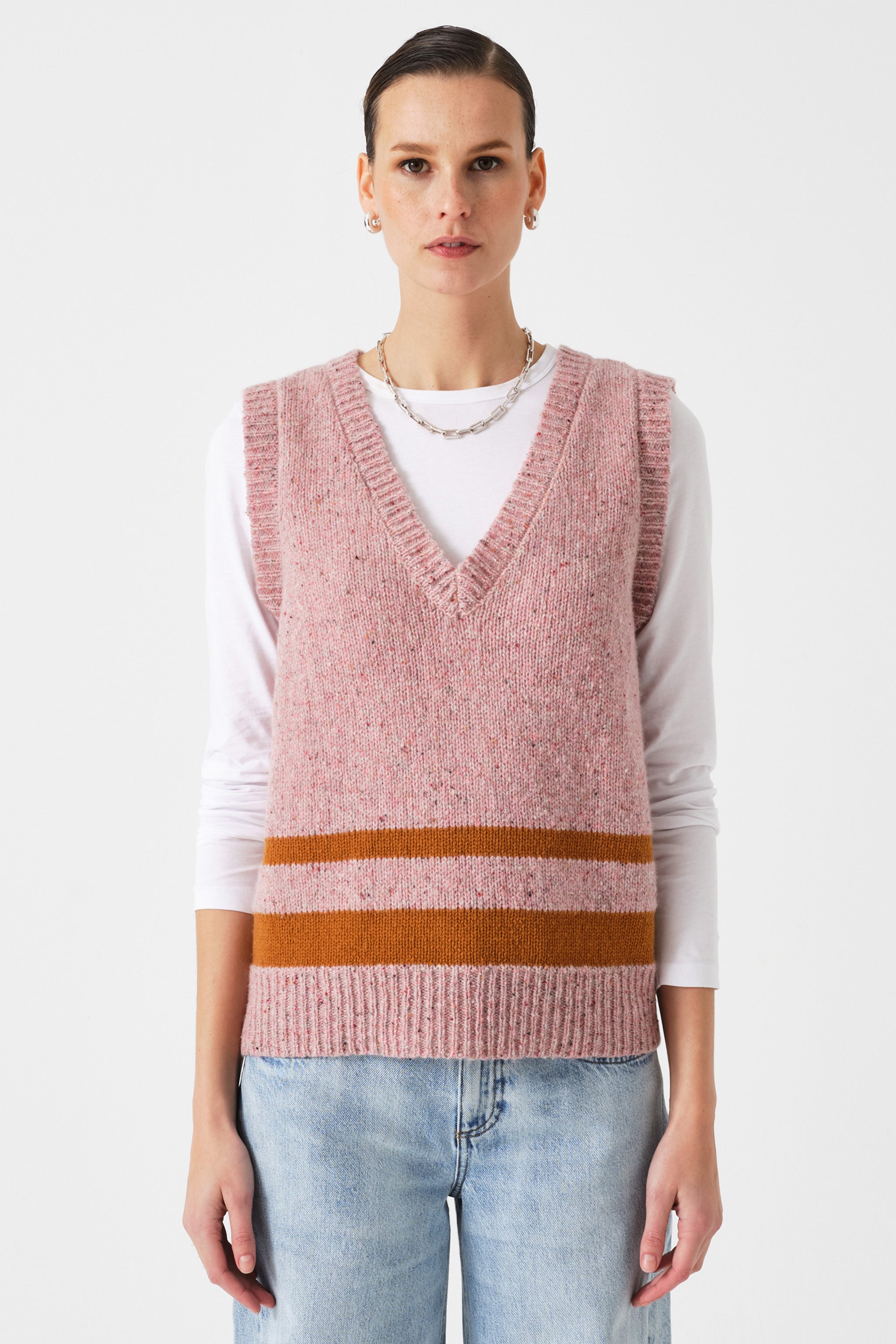Cassidy Vest in Dusty Pink