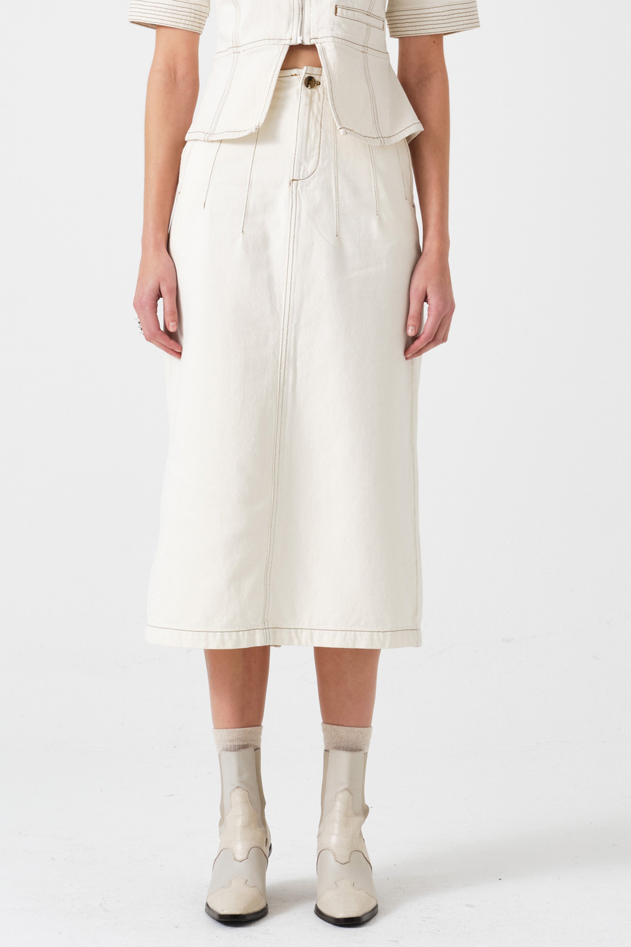 Noah Skirt in Ecru