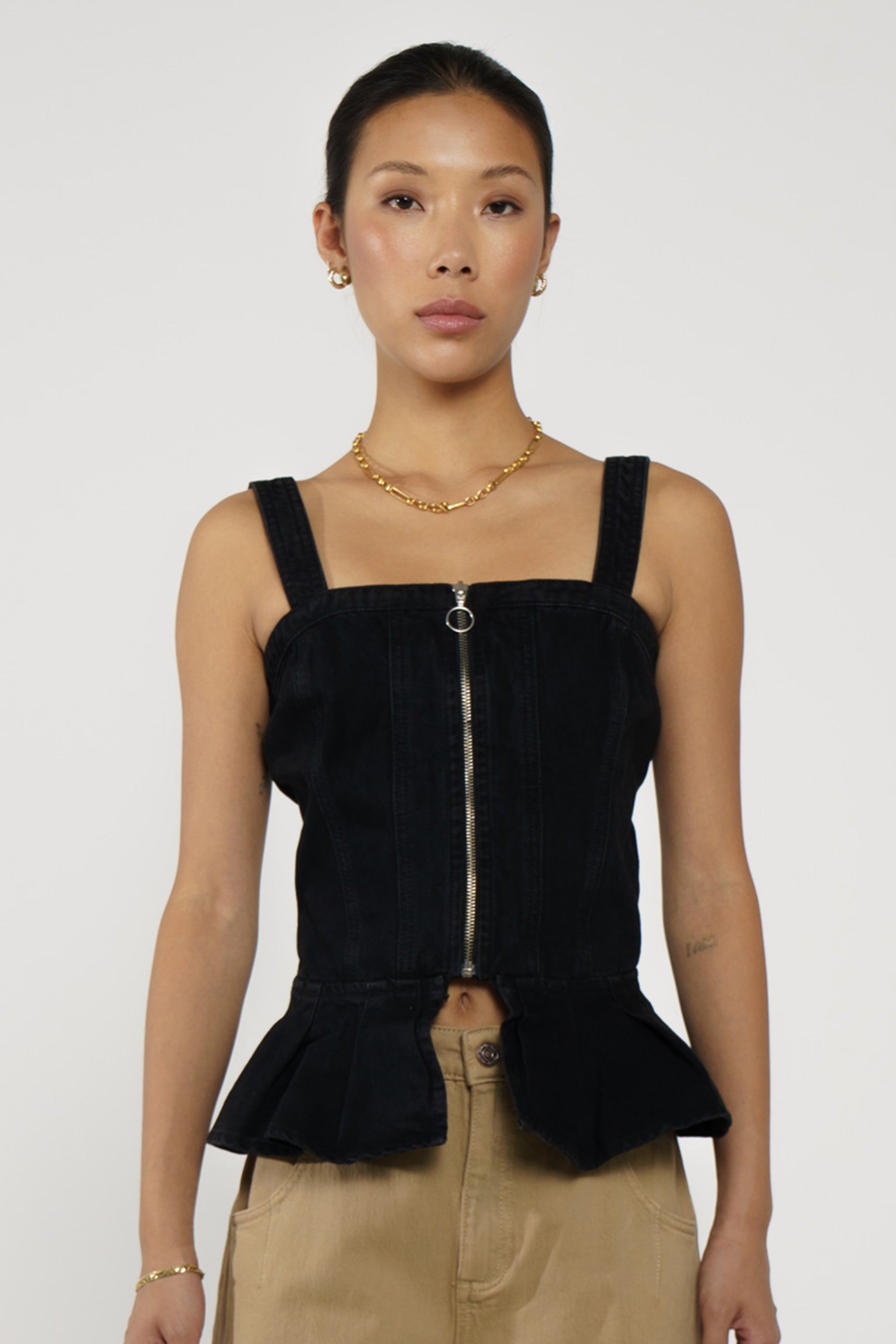 Mila Peplum Top in Fairbanks - seventy + mochi