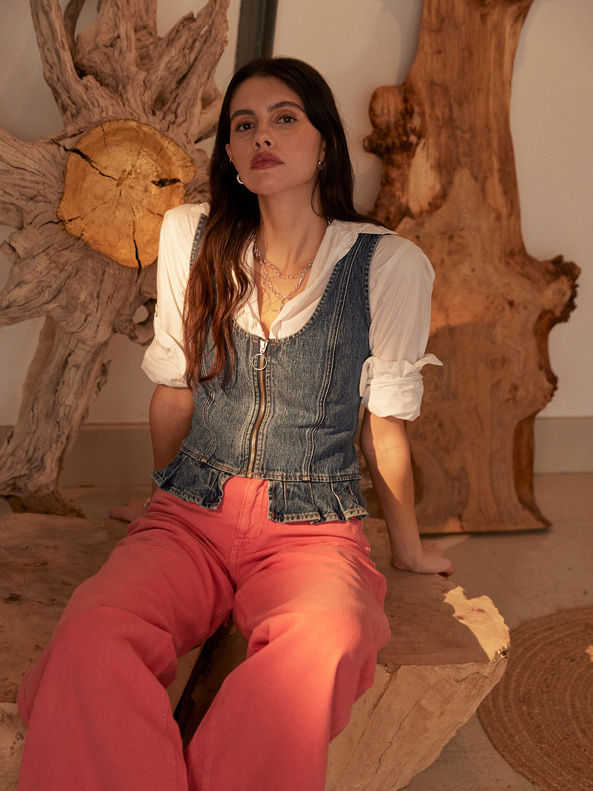 Dear Bay Jean in Mineral Red