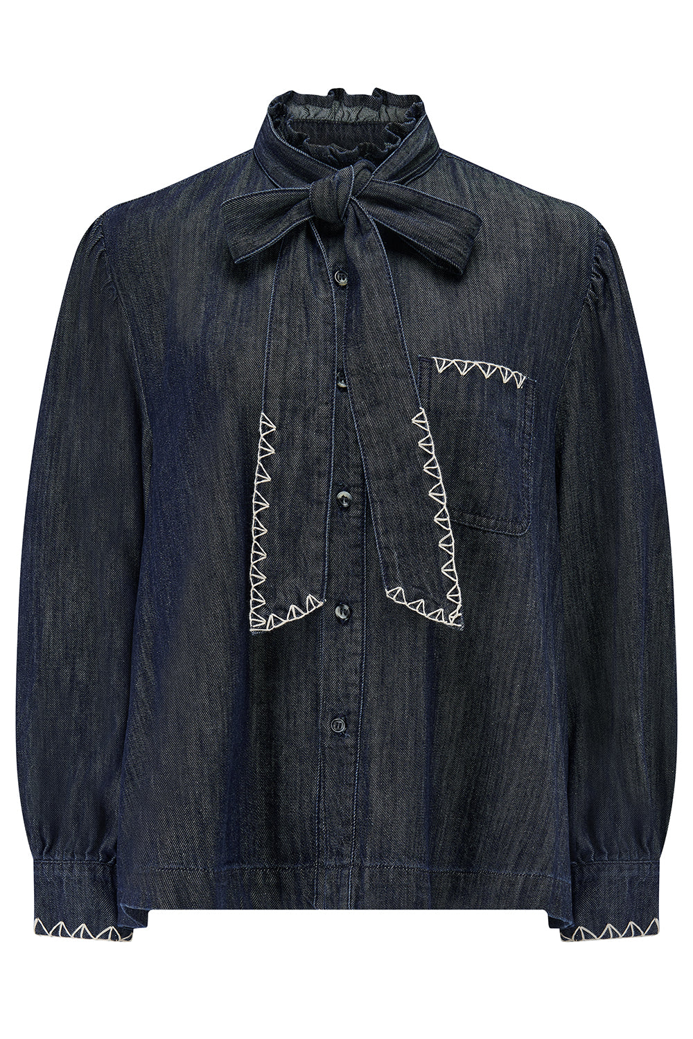 Poet Blouse in Pacific Blue
