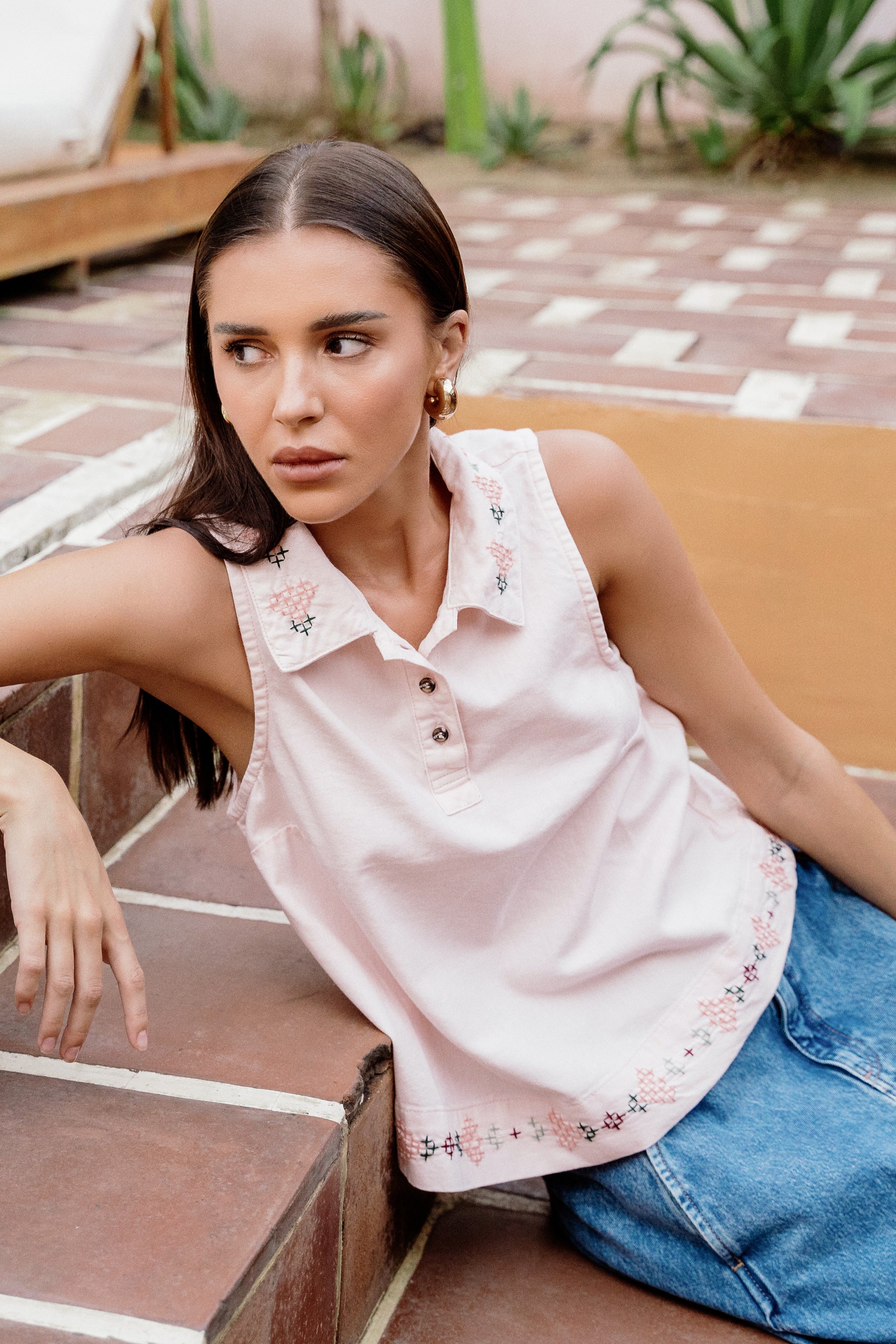 Tobi Tank Top In Blush