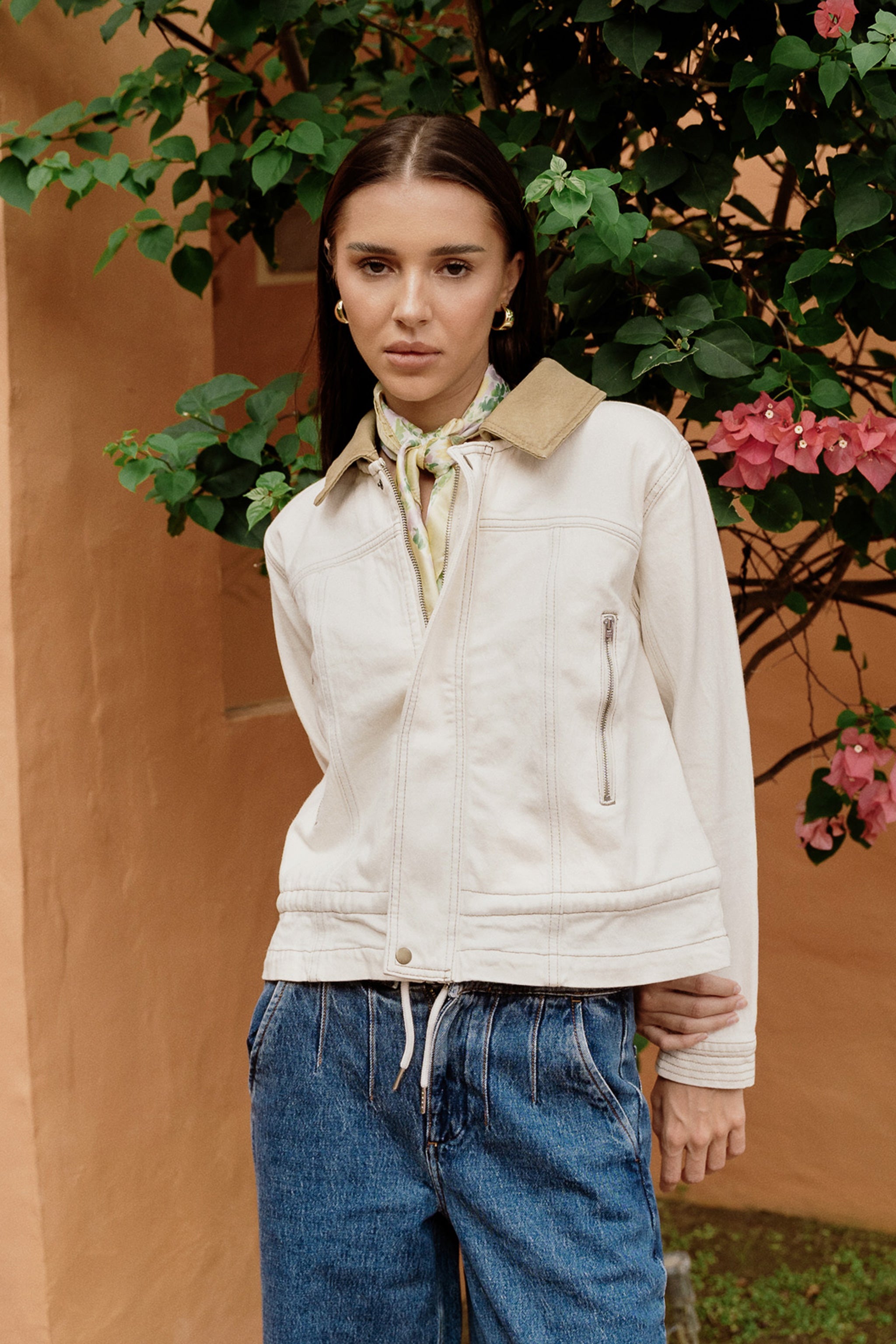 Fai Jacket In Ecru - seventy + mochi