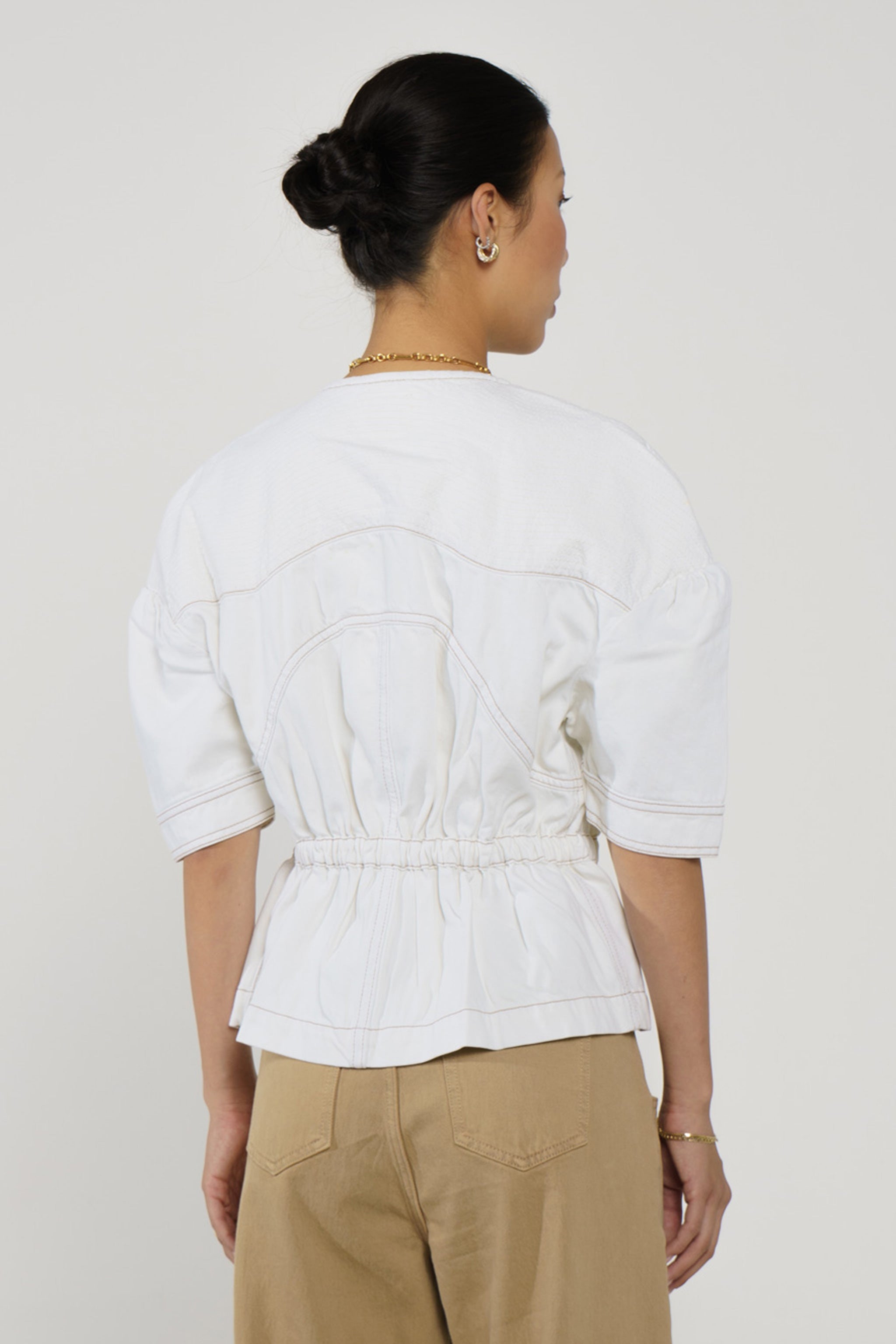 Zaha Top in White - seventy + mochi