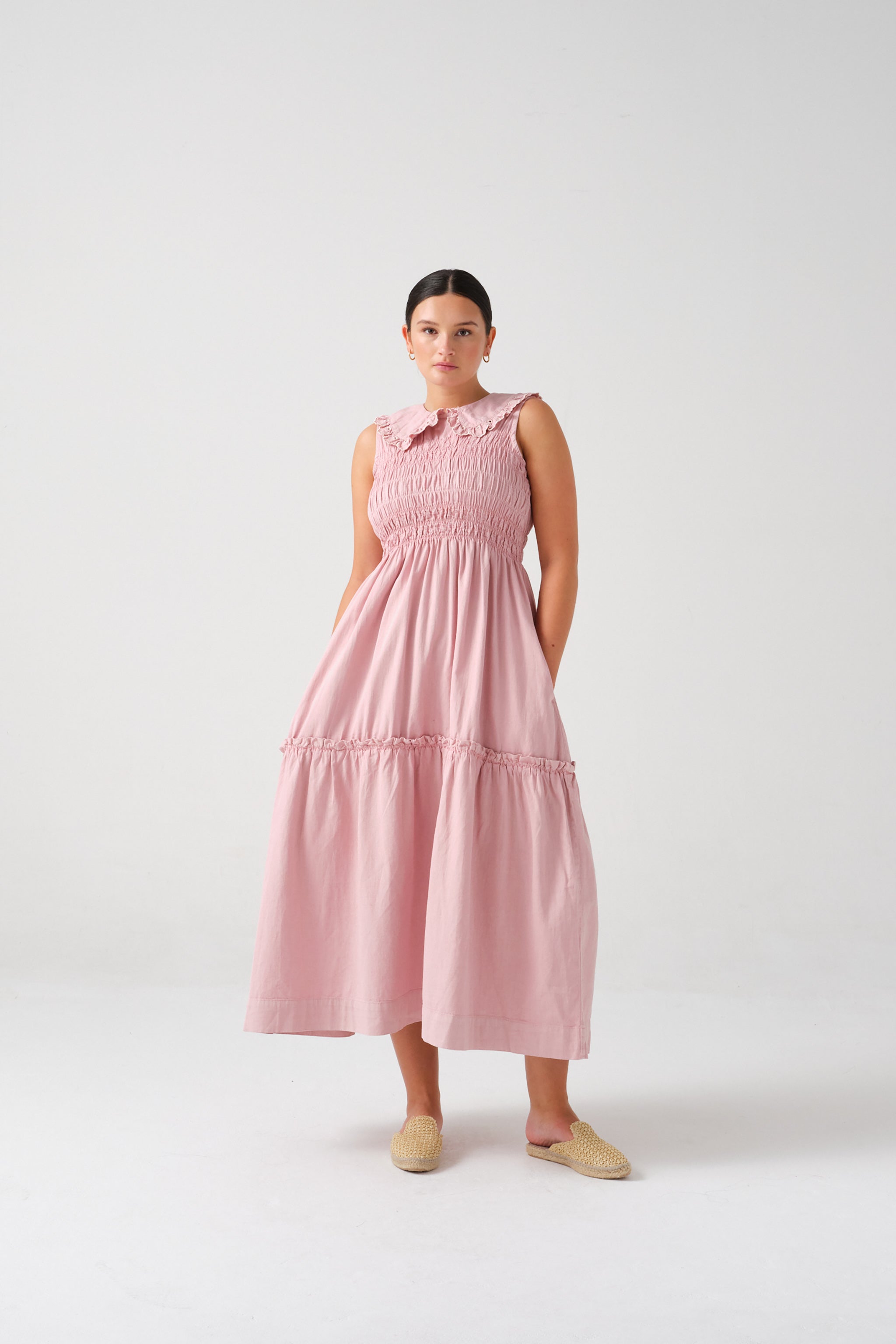 Sky Dress in Dusty Rose - seventy + mochi