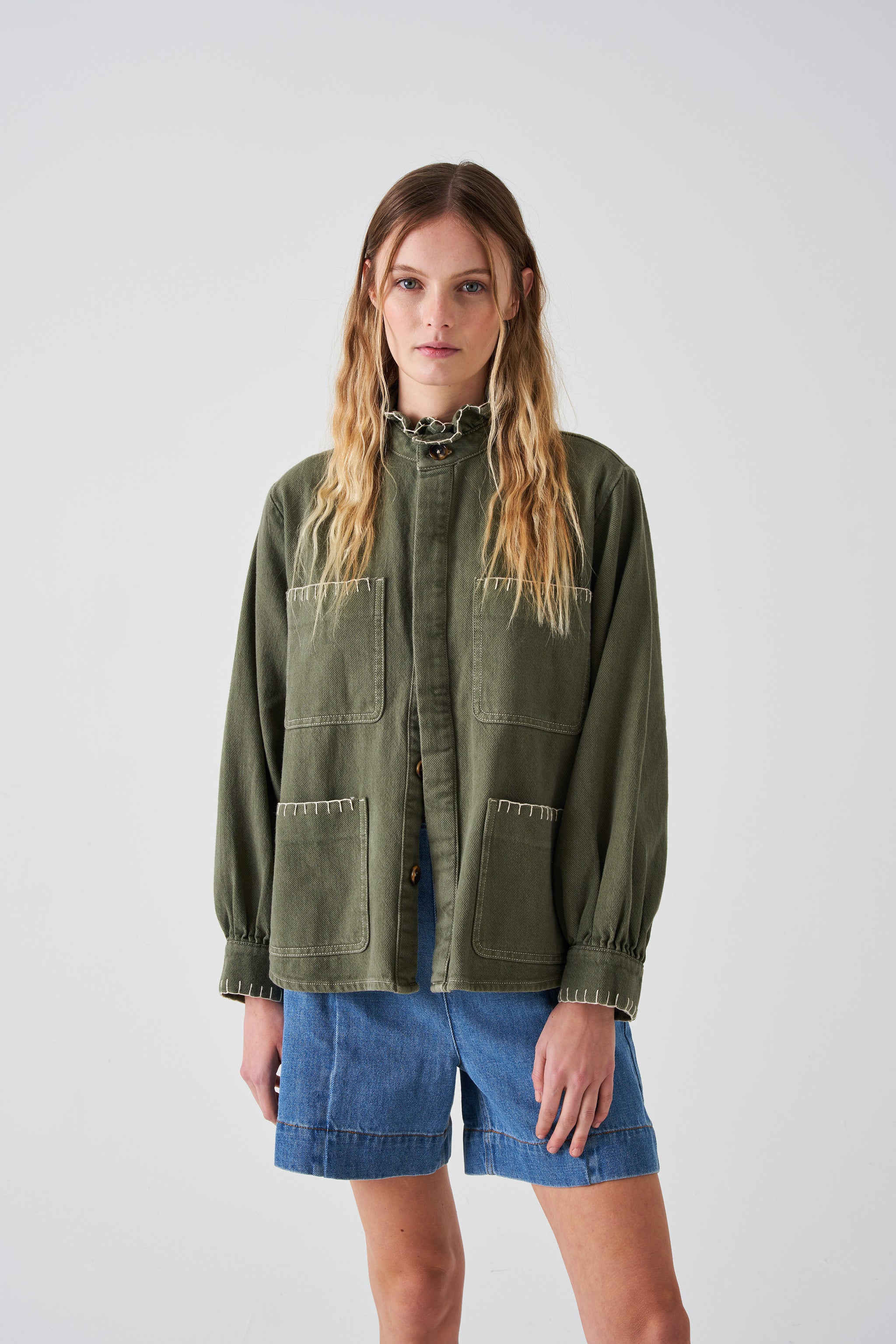 Pablo Jacket in Khaki - seventy + mochi