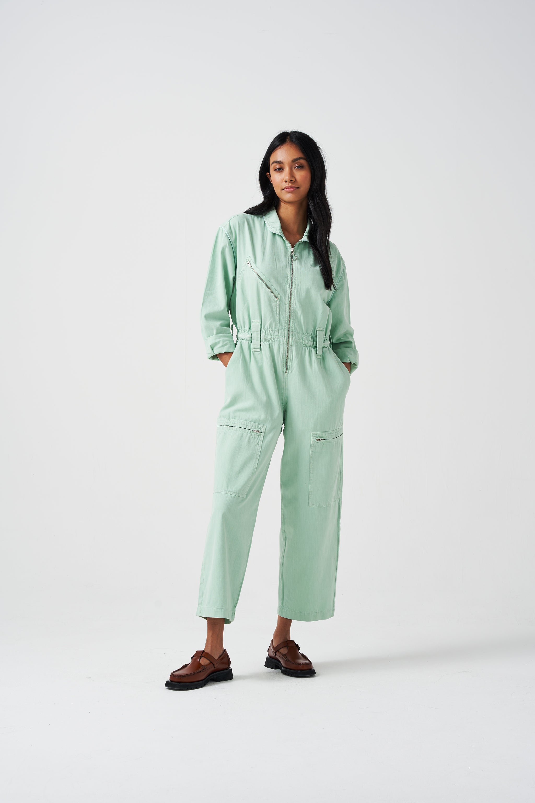Amelia All in One in Washed Mint - seventy + mochi